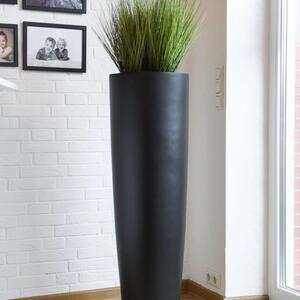Kvetináč PILA, sklolaminát, výška 120 cm, čierná
