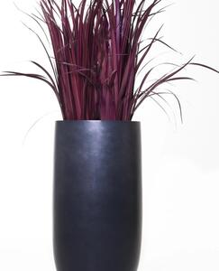 Luxusný kvetináč ASCONIA, sklolaminát, výška 80 cm, strieborno - antracit mat