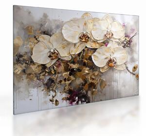 Sklenený obraz - Orchidey (70x50 cm)