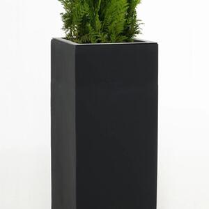 Kvetináč BLOCK, sklolaminát, výška 100 cm, antracit