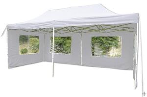 Záhradný párty stan 3 x 6 PROFI - nožnicový - biely