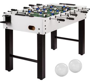 Stolný futbal Glasgow - 121 x 101 x 79 cm, biely