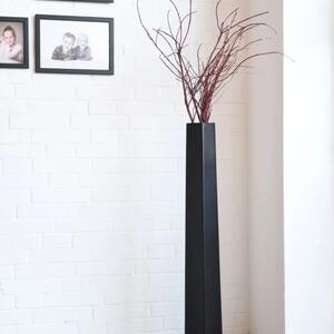 Váza OBELISK, sklolaminát, výška 100 cm, čierna
