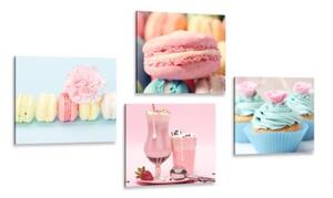 Set obrazov pre milovníkov sladkého pokušenia - 4x 40x40