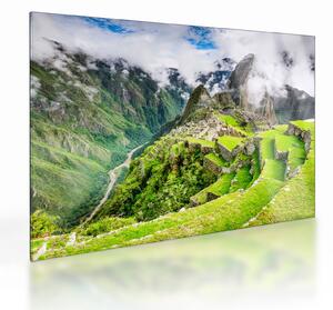 Sklenený obraz - Machu Picchu (70x50 cm)