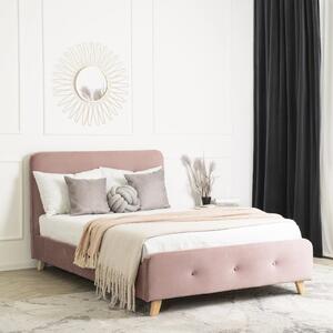 - Čalúnená posteľ MIKEL FARBA: ružová, ROZMER: 120 x 200 cm