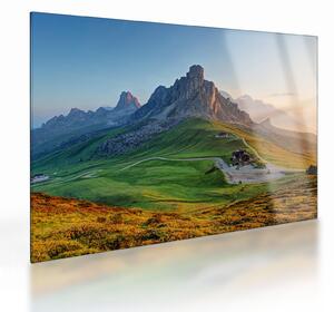 Sklenený obraz - Dolomity (70x50 cm)