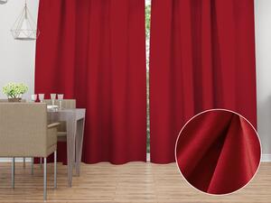 Biante Zamatový záves Velvet Prémium SVP-038 Sýto červený - šírka 135 cm 135x200 cm