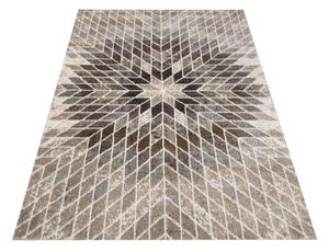 DY Béžový koberec s geometrickým vzorom Panamero 10 Rozmer: 60x100 cm