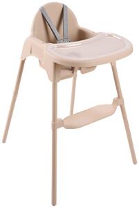 DETSKÁ JEDÁLENSKÁ STOLIČKA, béžová My Baby Lou - Izby pre bábätká