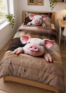 3d obliečky Piggy mikroplyš 140x200 cm