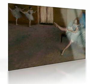 Sklenený obraz - Edgar Degas, Before the Ballet, reprodukcia (70x50 cm)