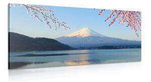 Obraz výhľad z jazera na Fuji - 100x50
