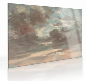 Sklenený obraz - John Constable, Cloud Study Stormy Sunset, reprodukcia (70x50 cm)