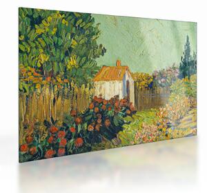 Sklenený obraz - Imitator of Vincent van Gogh, Landscape, reprodukcia (70x50 cm)