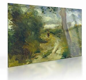 Sklenený obraz - Auguste Renoir, Landscape between Storms, reprodukcia (70x50 cm)