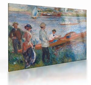 Sklenený obraz - Auguste Renoir, Oarsmen at Chatou, reprodukcia (70x50 cm)