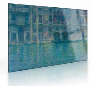 Sklenený obraz - Claude Monet, Palazzo da Mula, Venice, reprodukcia (70x50 cm)