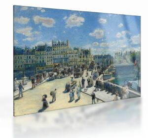 Sklenený obraz - Auguste Renoir, Pont Neuf, Paris, reprodukcia (70x50 cm)