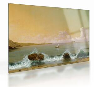 Sklenený obraz - Martin Johnson Heade, Rio de Janeiro Bay, reprodukcia (70x50 cm)
