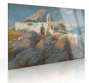 Sklenený obraz - William Stanley Haseltine, Santa Maria a Cetrella, Anacapri, reprodukcia (70x50 cm)