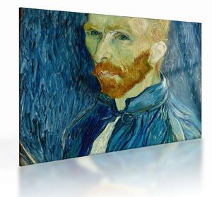 Sklenený obraz - Vincent van Gogh, Self-Portrait, reprodukcia (70x50 cm)