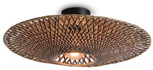 MUZZA STROPNÁ LAMPA BALI M PRÍRODNÁ, ČIERNA