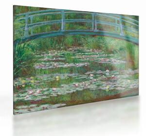 Sklenený obraz - Claude Monet, The Japanese Footbridge, reprodukcia (70x50 cm)