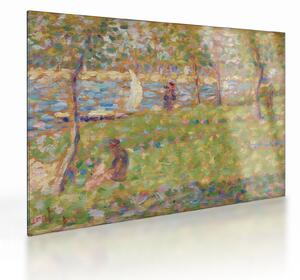 Sklenený obraz - Georges Seurat, Study for "La Grande Jatte", reprodukcia (70x50 cm)