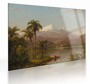 Sklenený obraz - Frederic Edwin Church, Tamaca Palms, reprodukcia (70x50 cm)