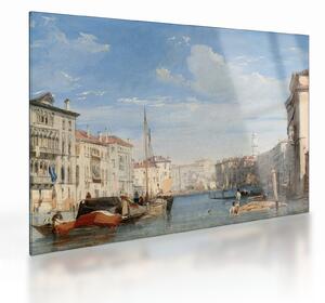Sklenený obraz - Richard Parkes Bonington, The Grand Canal, reprodukcia (70x50 cm)