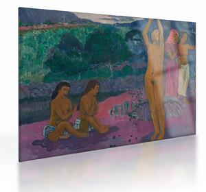 Sklenený obraz - Paul Gauguin, The Invocation, reprodukcia (70x50 cm)