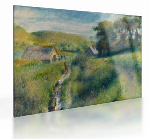 Sklenený obraz - Auguste Renoir, The Mussel Harvest, reprodukcia (70x50 cm)