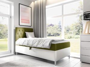 Mirjan24 Kontinentálna posteľ Junior Gerdise 1, Strana: ľavá, Rozmer postele: 80x200, Dostupné poťahy: ekokoža Soft 017 (biela) + Fresh 12 5903211192685