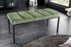Dizajnová čalúnená lavica Soreli zelený menčester 80cm