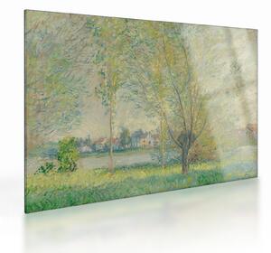 Sklenený obraz - Claude Monet, The Willows, reprodukcia (70x50 cm)
