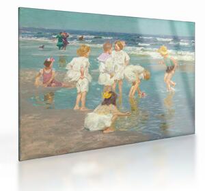 Sklenený obraz - Edward Henry Potthast, A Holiday, reprodukcia (70x50 cm)