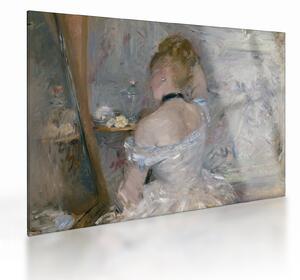 Sklenený obraz - Berthe Morisot, Woman at Her Toilette, reprodukcia (70x50 cm)
