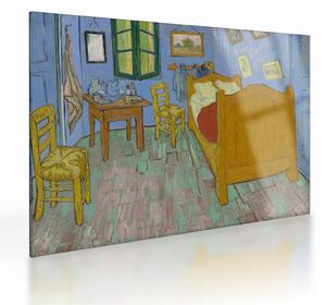 Sklenený obraz - Vincent van Gogh, The Bedroom, reprodukcia (70x50 cm)