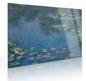 Sklenený obraz - Claude Monet, Water Lilies, reprodukcia (70x50 cm)