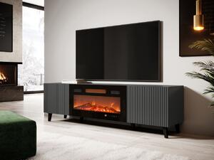 Mirjan24 TV skrinka s krbom 180 Tilderi Grey, Farby: antracit 5903211205392
