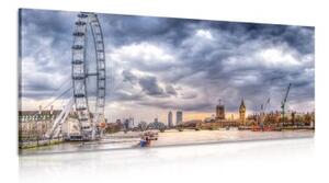 Obraz jedinečný Londýn a rieka Temža - 100x50