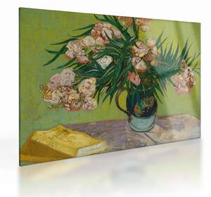 Sklenený obraz - Vincent van Gogh, Oleanders, reprodukcia (70x50 cm)