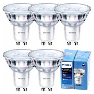 5x LED žiarovka GU10 3,5W 275lm 36° 4000k