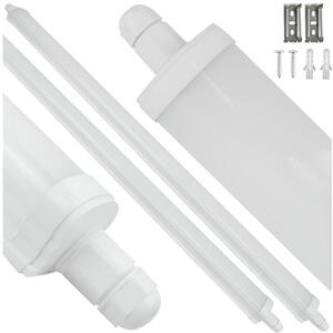 2X LED svietidlo hermetické 120cm 60W 6600lm 4000k IP65