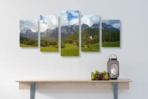 5-dielny obraz malebné Rakúsko - 100x50