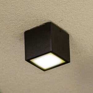 Vonkajšie stropné LED svietidlo GEMINI, tmavošedé, 9 x cm, IP65, Hliník / sivá / zinok, Hliník, Moderný, Stropné svetlo