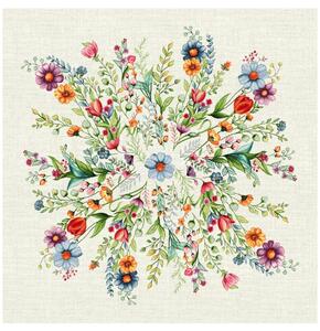 Gobelínový obrus na stôl MIGD040 Farba Viacfarebná Rozmery 93x93 cm