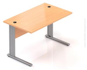 NABYTOK-DIZAJNOVY.SK - BPR12 11 - Kancelársky stôl Komfort, kovová podnož, 120x70x76 cm, buk