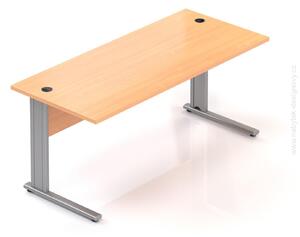 NABYTOK-DIZAJNOVY.SK - Kancelársky stôl KOMFORT, kovová podnož, 160×70×76cm, buk – BPR16 11